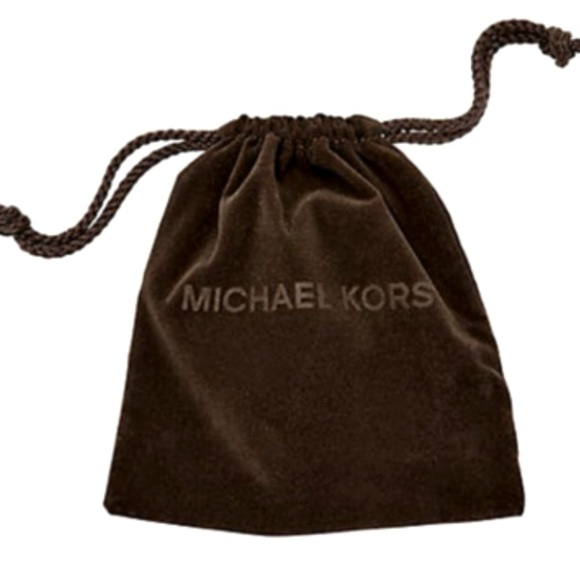 $88 Michael Kors Adjustable Beaded Plaque Nameplate Slider Gold-Tone - Picture 4 of 6